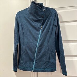 Lucy Blue Asymmetrical Zip Jacket Size Medium